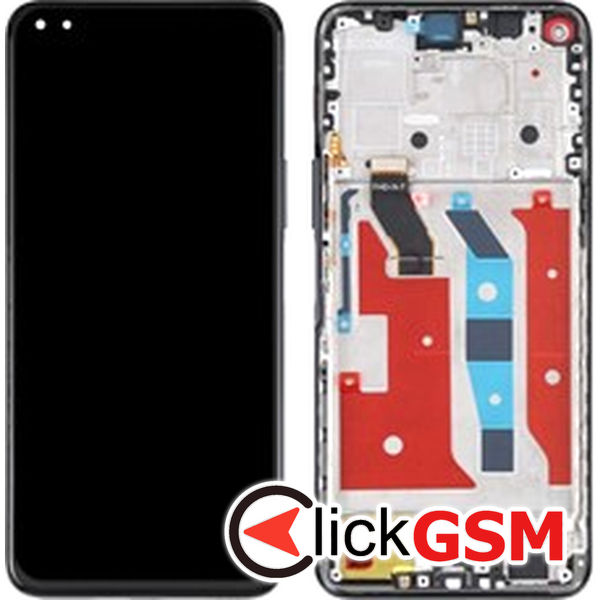 Piesa Display Cu Touchscreen Si Rama Black Honor 50 Lite 37zt