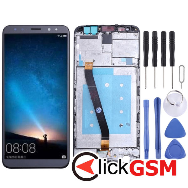 Piesa Piesa Display Cu Touchscreen Si Rama Black Huawei Mate 10 Lite 2bzd