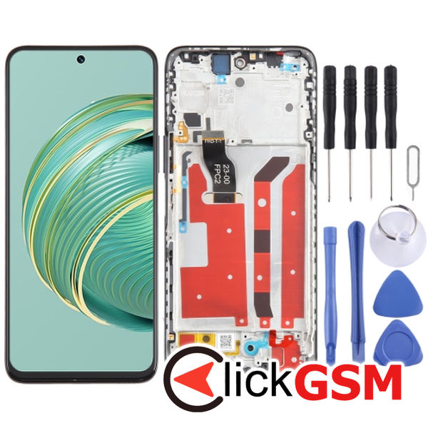 Piesa Display Cu Touchscreen Si Rama Black Huawei Nova 10z 2zmg