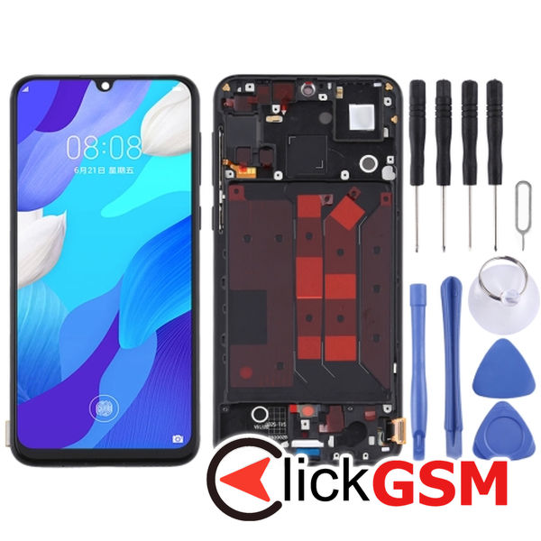 Piesa Piesa Display Cu Touchscreen Si Rama Black Huawei Nova 5 Pro 303j