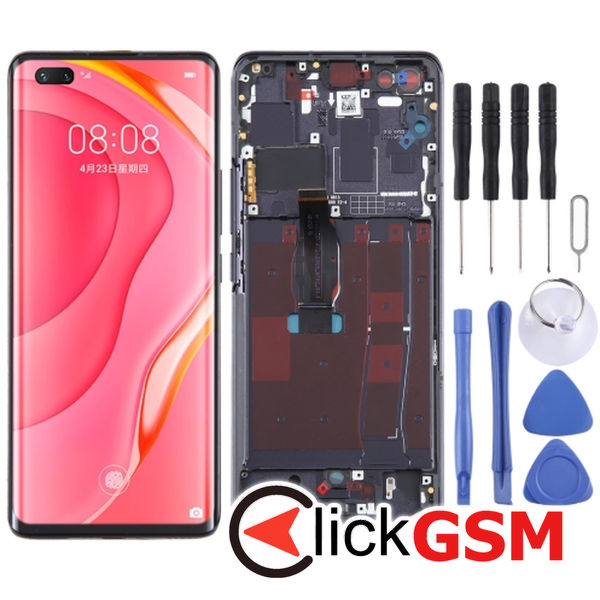 Piesa Piesa Display Cu Touchscreen Si Rama Black Huawei Nova 7 Pro 5g 3039