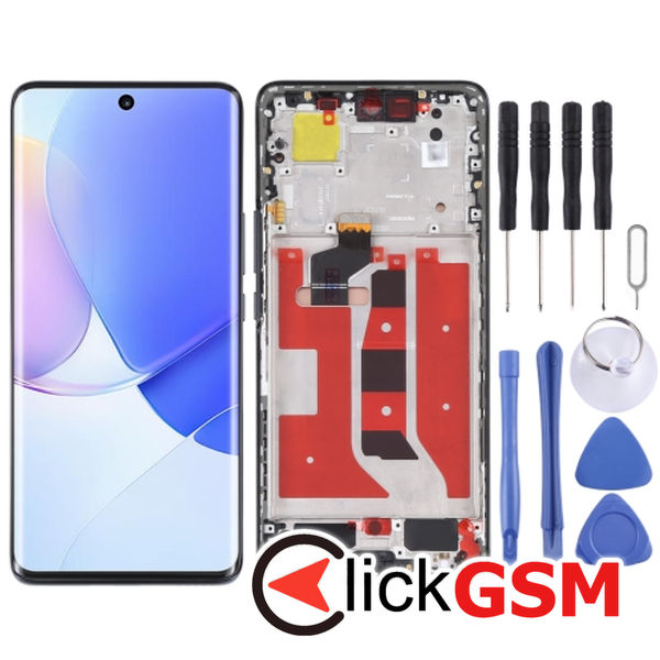 Piesa Display Cu Touchscreen Si Rama Black Huawei Nova 9 2uwf