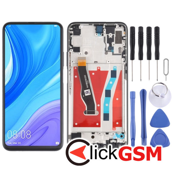 Piesa Display Cu Touchscreen Si Rama Black Huawei P Smart Pro 2bzy