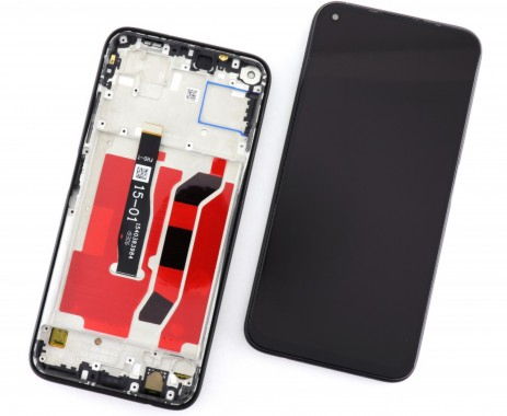 Piesa Display Cu Touchscreen Si Rama Black Huawei P40 Lite 42y2