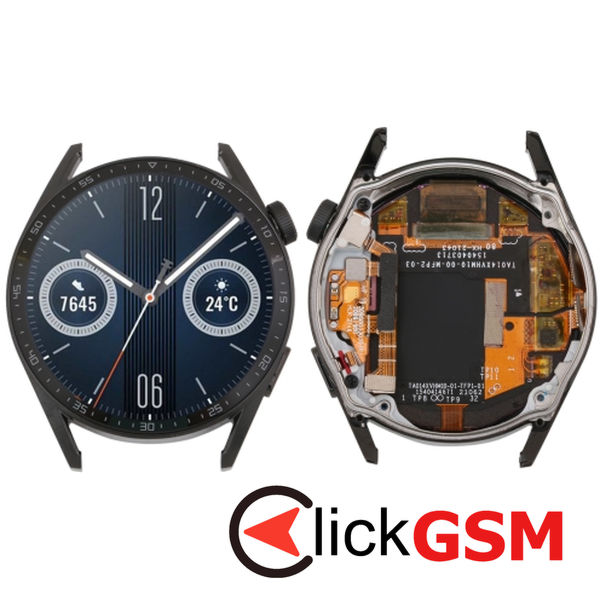 Piesa Display Cu Touchscreen Si Rama Black Huawei Watch Gt3 42mm 23kr