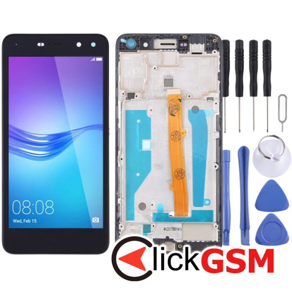 Piesa Display Cu Touchscreen Si Rama Black Huawei Y5 2017 2f45