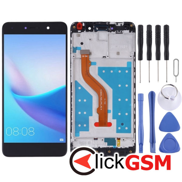 Piesa Piesa Display Cu Touchscreen Si Rama Black Huawei Y7 4nh1