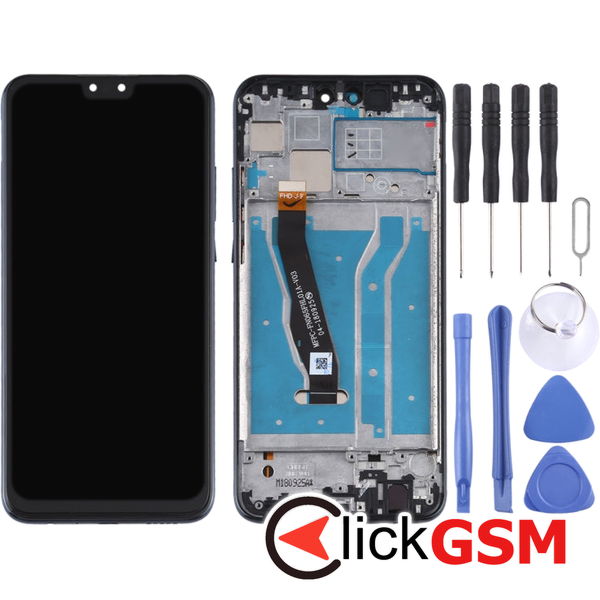 Piesa Piesa Display Cu Touchscreen Si Rama Black Huawei Y9 2019 23t1