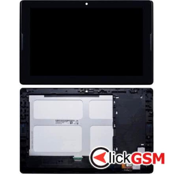 Piesa Display Cu Touchscreen Si Rama Black Lenovo A10 70 1h2y