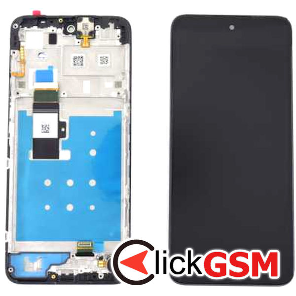 Piesa Display Cu Touchscreen Si Rama Black Motorola Moto G13 4m5k