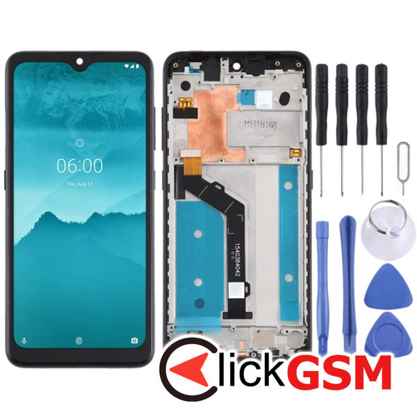 Piesa Display Cu Touchscreen Si Rama Black Nokia 6.2 49kr