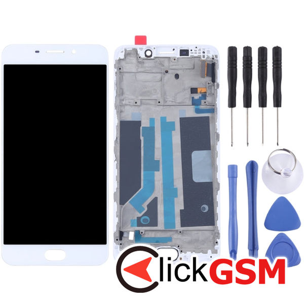 Piesa Display Cu Touchscreen Si Rama Black Oppo R9 32d7