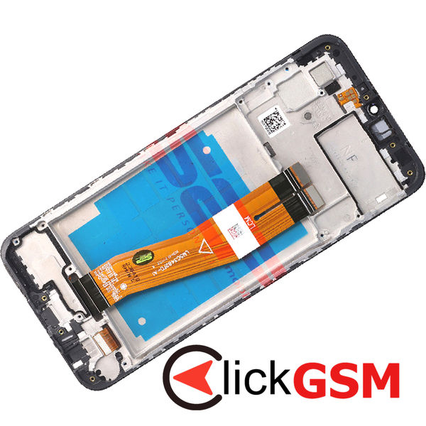 Piesa Display Cu Touchscreen Si Rama Black Samsung Galaxy A03 4kp8