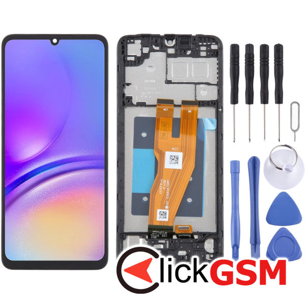 Piesa Display Cu Touchscreen Si Rama Black Samsung Galaxy A05 4ey0