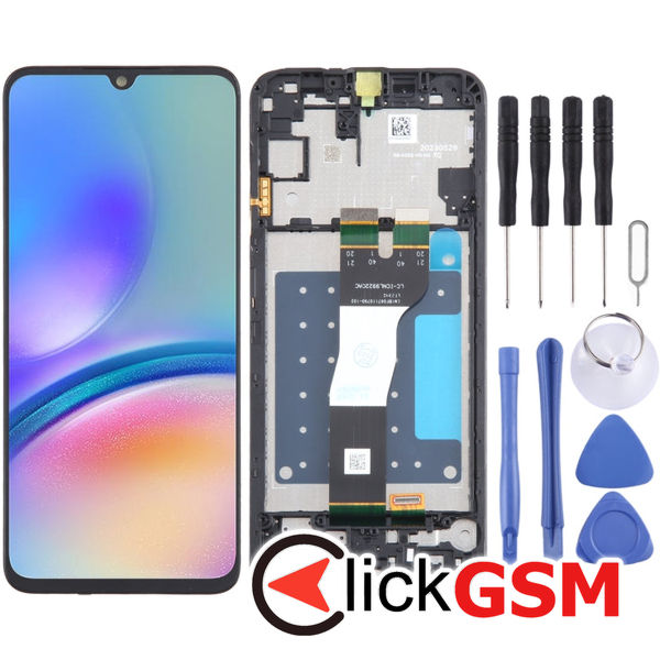 Piesa Display Cu Touchscreen Si Rama Black Samsung Galaxy A05s 4eyb