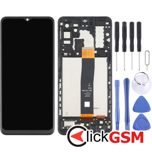 Piesa Display Cu Touchscreen Si Rama Black Samsung Galaxy A32 5g 4egw