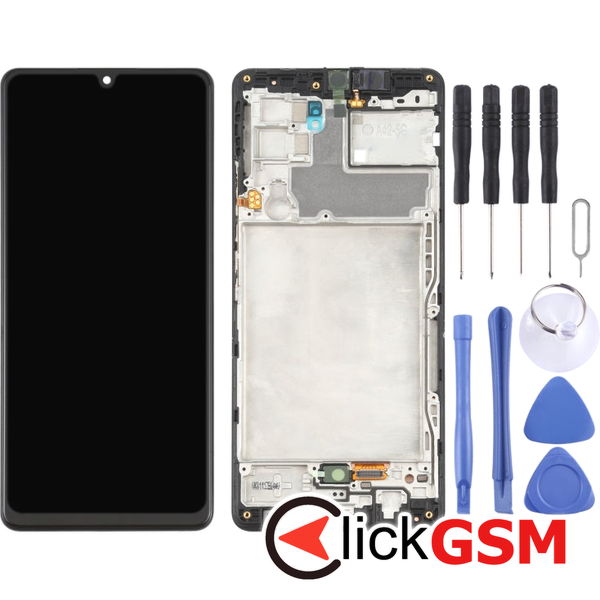 Piesa Display Cu Touchscreen Si Rama Black Samsung Galaxy A42 5g 4ekp