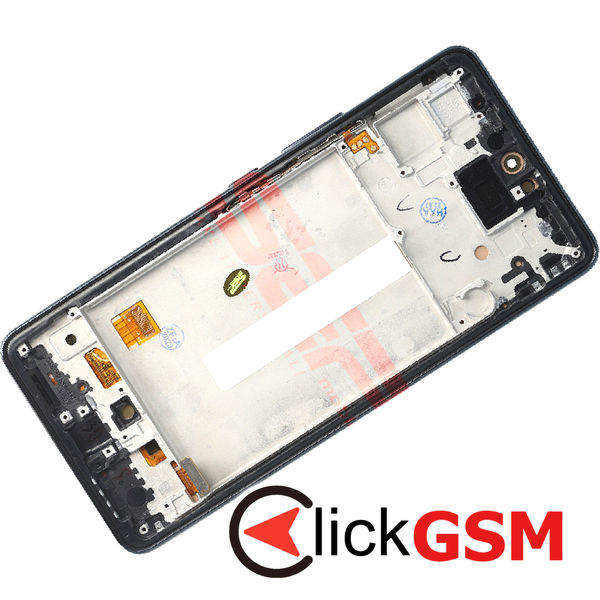 Piesa Piesa Display Cu Touchscreen Si Rama Black Samsung Galaxy A53 5g 4kod