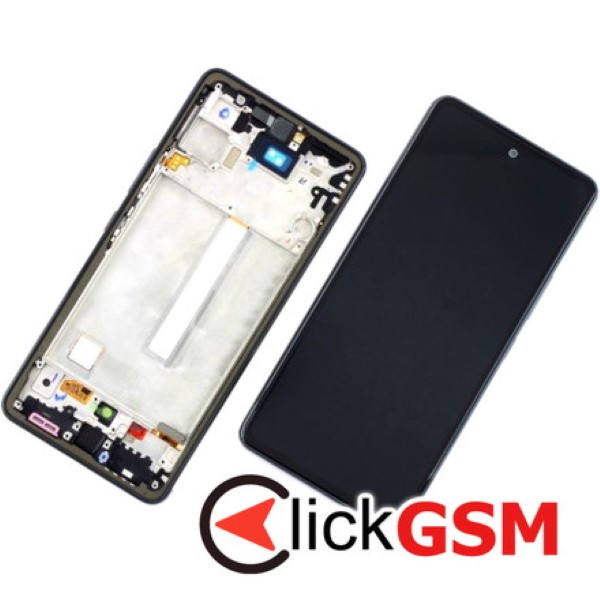 Piesa Display Cu Touchscreen Si Rama Black Samsung Galaxy A53 5g 4m29