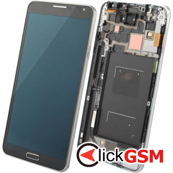 Piesa Display Cu Touchscreen Si Rama Black Samsung Galaxy Note 3 4eq2