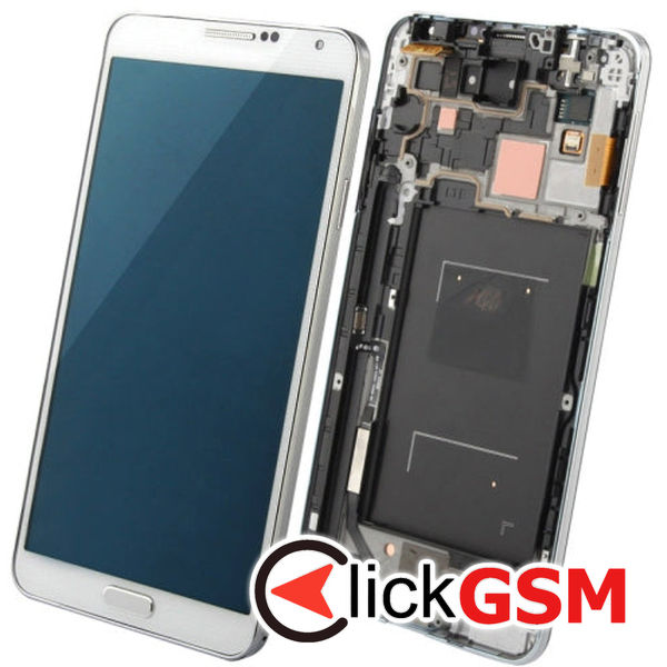 Piesa Display Cu Touchscreen Si Rama Black Samsung Galaxy Note 3 4ewu