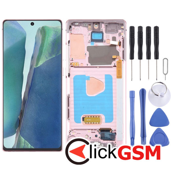 Piesa Display Cu Touchscreen Si Rama Black Samsung Galaxy Note20 4ey8