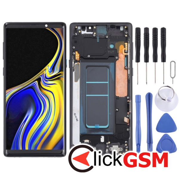 Piesa Display Cu Touchscreen Si Rama Black Samsung Galaxy Note9 4f1f