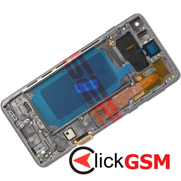 Piesa Display Cu Touchscreen Si Rama Black Samsung Galaxy S10 4lj1