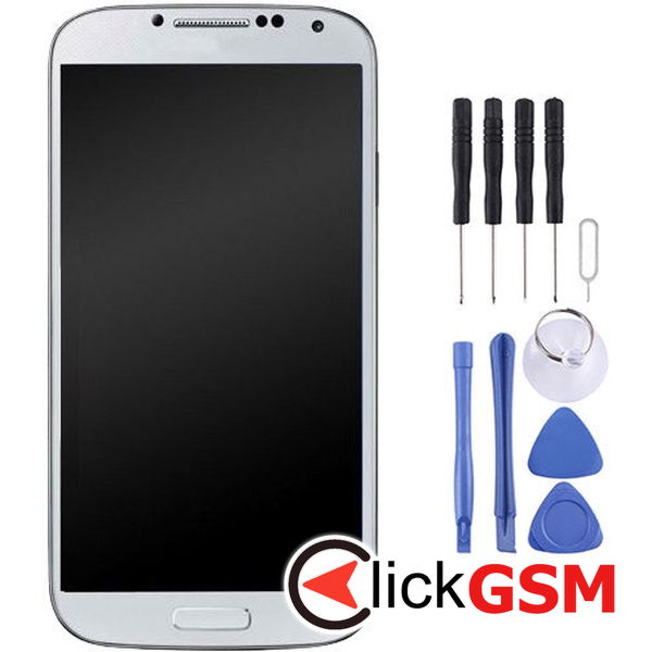 Piesa Piesa Display Cu Touchscreen Si Rama Black Samsung Galaxy S4 49ff