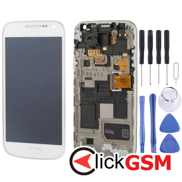 Piesa Piesa Display Cu Touchscreen Si Rama Black Samsung Galaxy S4 4exb