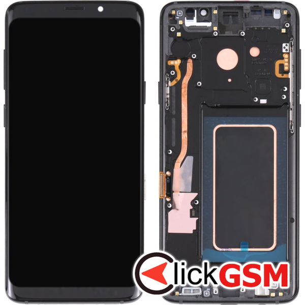 Piesa Piesa Display Cu Touchscreen Si Rama Black Samsung Galaxy S9 4en2