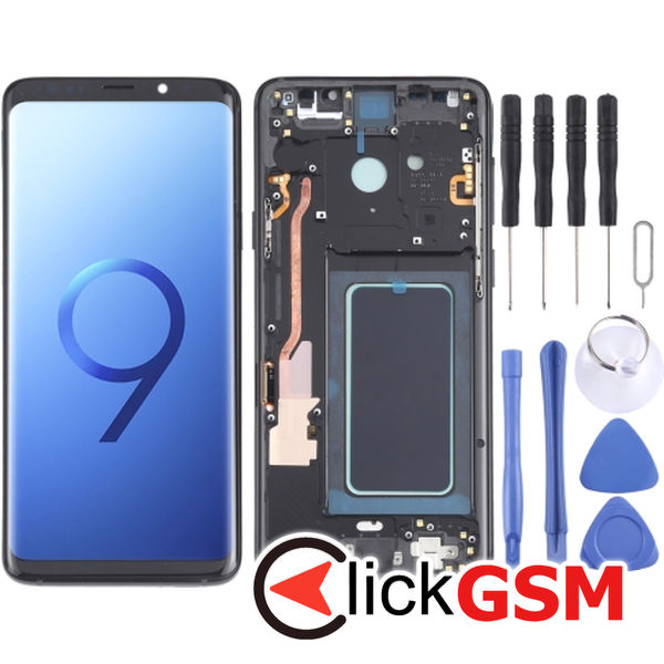 Piesa Display Cu Touchscreen Si Rama Black Samsung Galaxy S9.plus 4f1e