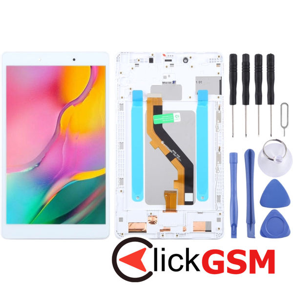 Piesa Display Cu Touchscreen Si Rama Black Samsung Galaxy Tab A 8.0 2019 4eyd