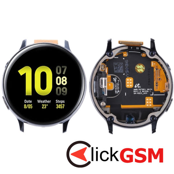 Piesa Display Cu Touchscreen Si Rama Black Samsung Galaxy Watch Active 2 44mm 2tp0