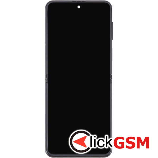 Piesa Display Cu Touchscreen Si Rama Black Samsung Galaxy Z Flip3 5g 4exw