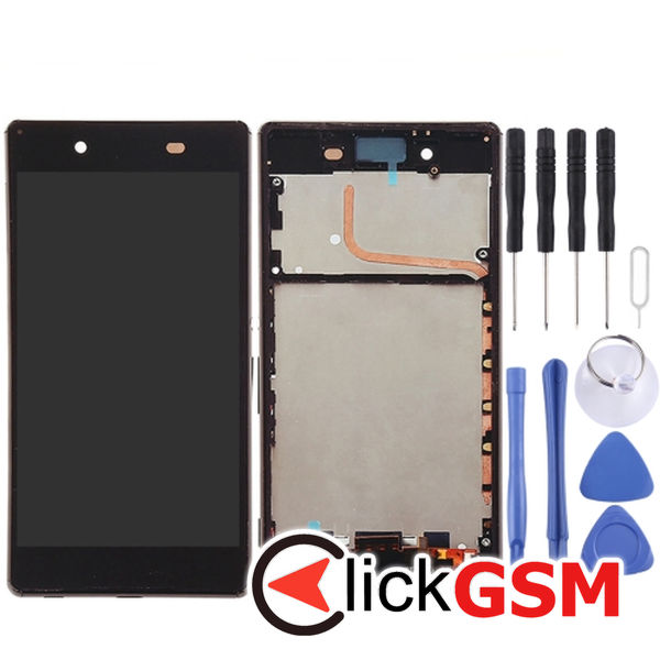 Piesa Piesa Display Cu Touchscreen Si Rama Black Sony Xperia Z4 212w