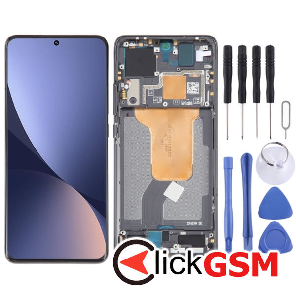 Piesa Piesa Display Cu Touchscreen Si Rama Black Xiaomi 12 49d4