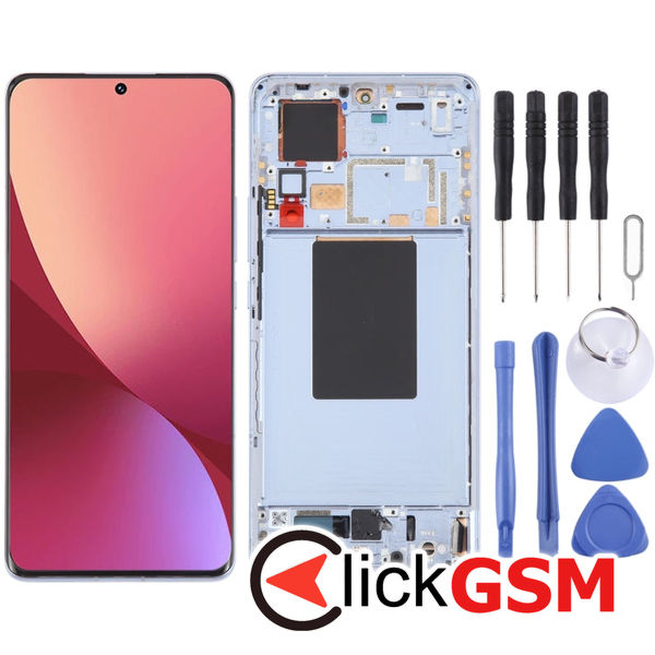 Piesa Display Cu Touchscreen Si Rama Black Xiaomi 12 Pro 4384