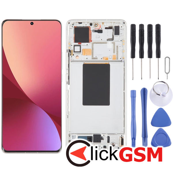 Piesa Display Cu Touchscreen Si Rama Black Xiaomi 12 Pro 43dc