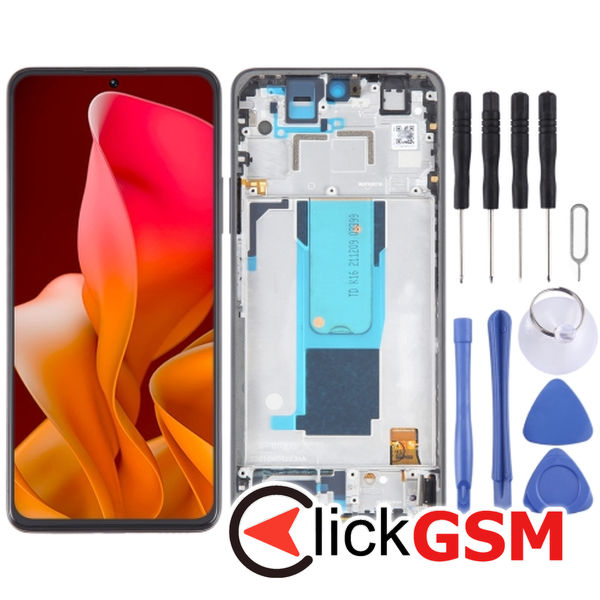 Piesa Display Cu Touchscreen Si Rama Black Xiaomi Mi 11i 2uvh