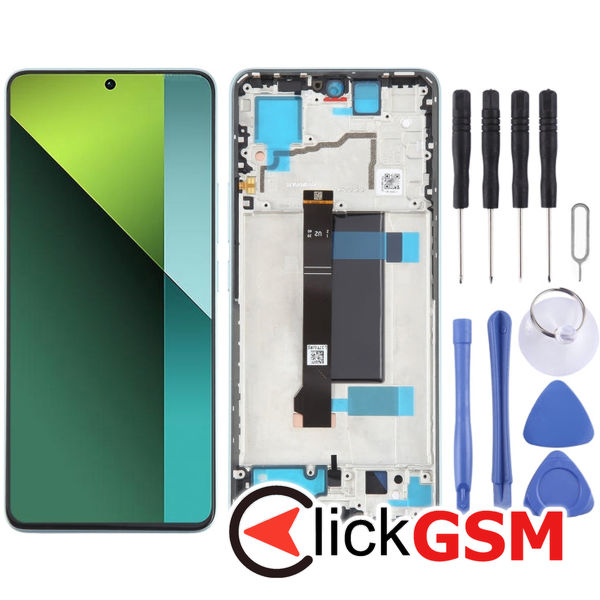 Piesa Display Cu Touchscreen Si Rama Black Xiaomi Poco X6 49ay