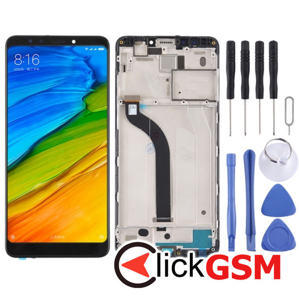 Piesa Piesa Display Cu Touchscreen Si Rama Black Xiaomi Redmi 5 25ji