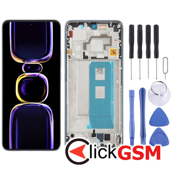 Piesa Display Cu Touchscreen Si Rama Black Xiaomi Redmi K60 Pro 4399