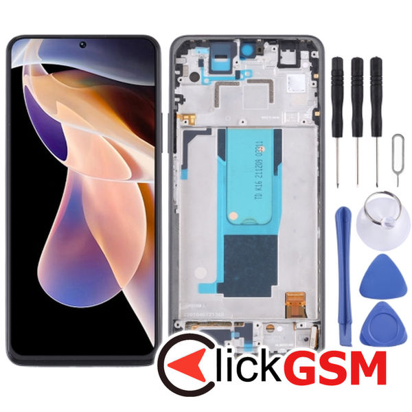 Piesa Display Cu Touchscreen Si Rama Black Xiaomi Redmi Note 11 Pro.plus 5g 25yq