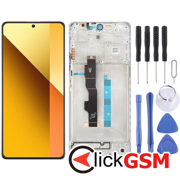 Piesa Display Cu Touchscreen Si Rama Black Xiaomi Redmi Note 13 5g 49ax