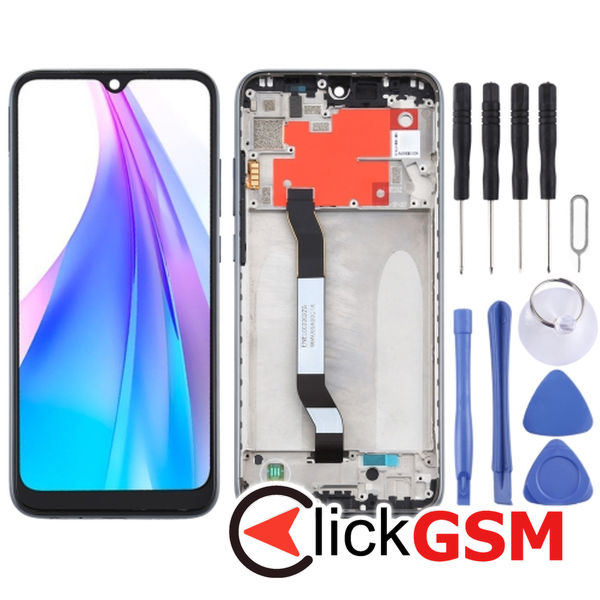 Piesa Display Cu Touchscreen Si Rama Black Xiaomi Redmi Note 8t 25id