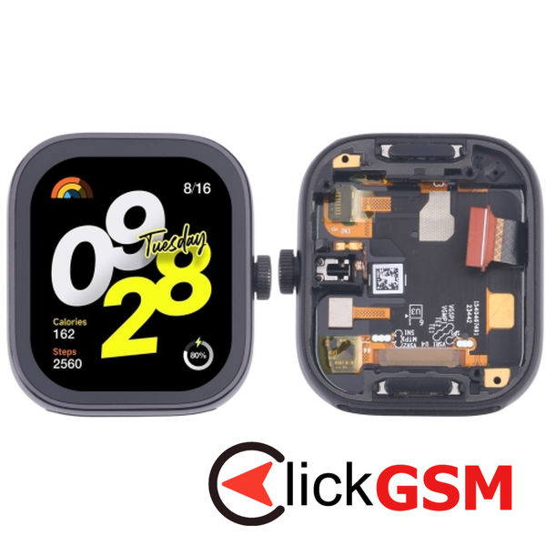 Piesa Display Cu Touchscreen Si Rama Black Xiaomi Watch 4 2gs