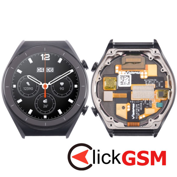 Piesa Display Cu Touchscreen Si Rama Black Xiaomi Watch S1 30ax