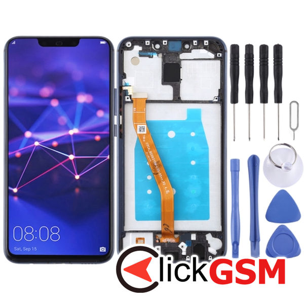 Piesa Display Cu Touchscreen Si Rama Blue Huawei Mate 20 Lite 2f6v