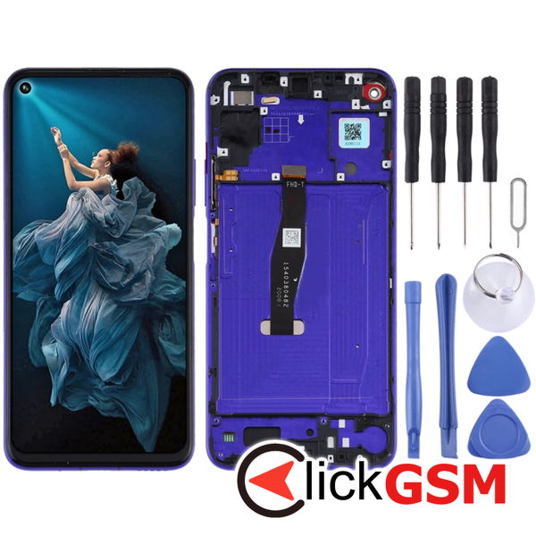 Piesa Display Cu Touchscreen Si Rama Blue Huawei Nova 5t 2c7j